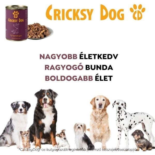 Ely Hipoallergén marhás nedves kutyaeledel (búza-glutén és csirkehús mentes recept) – 410 g - Kép 9