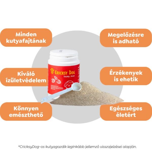 Twinky ízületvédő por zöldkagyló kivonattal (adagolókanállal) – 150 g - Kép 3