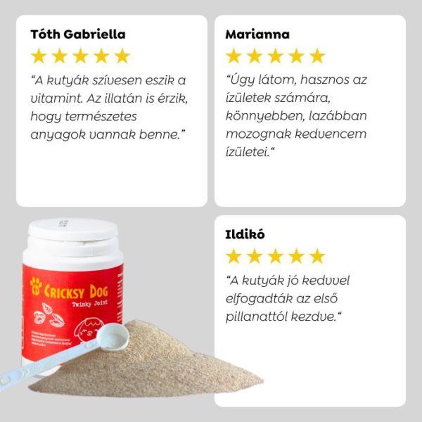 Twinky ízületvédő por zöldkagyló kivonattal (adagolókanállal) – 150 g - Kép 4