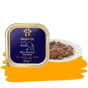 Bill lazacos, pisztrángos nedves macskaeledel – 100 g