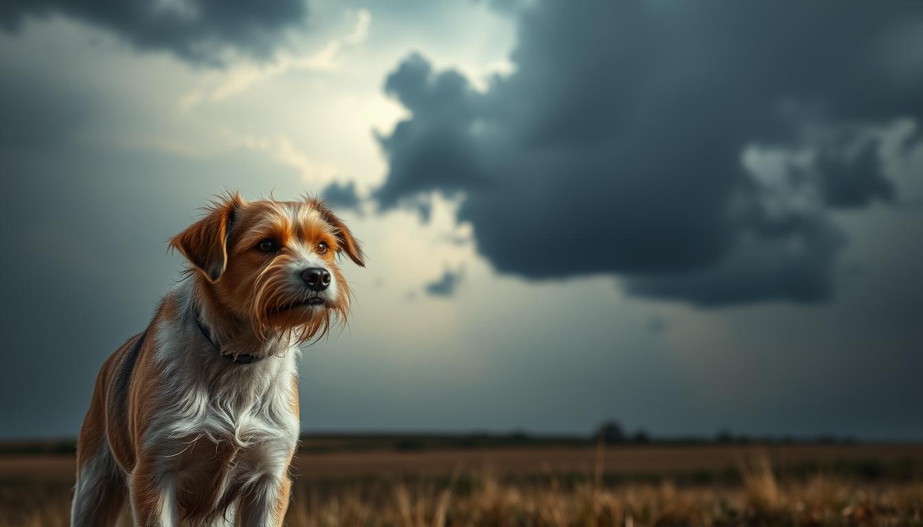 kutya remeg vihar előtt