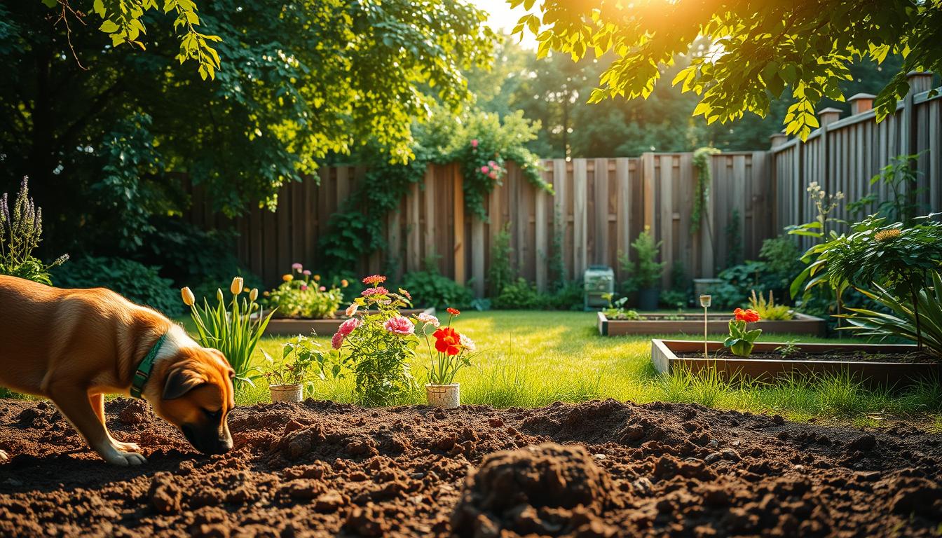 kutya sokat ás a kertben