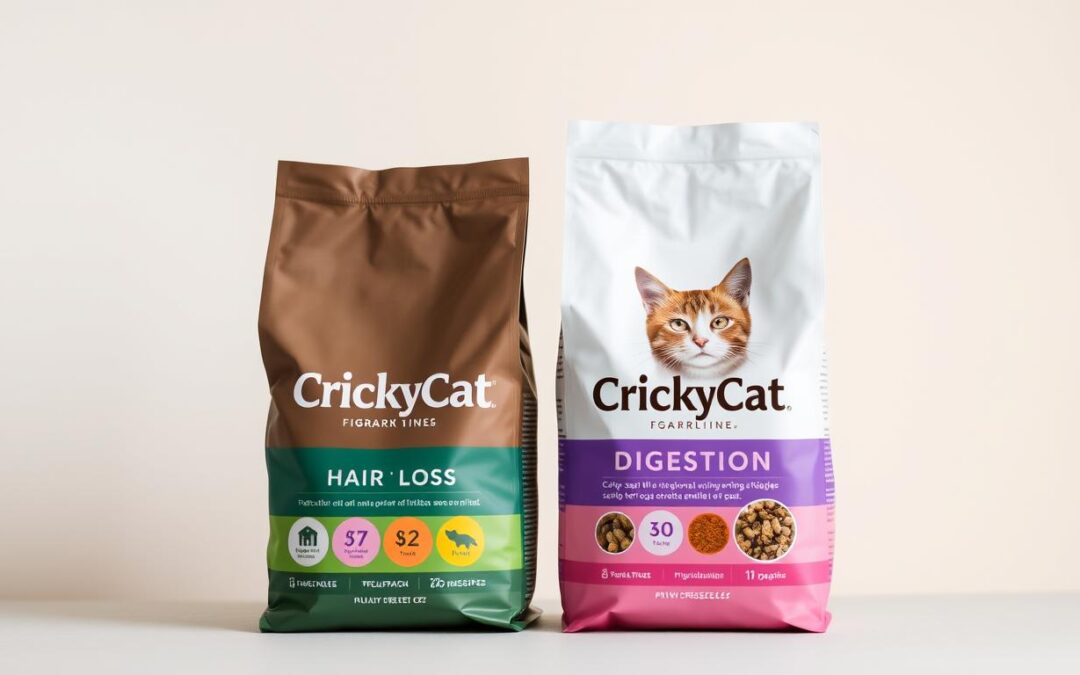 Melyik CricksyCat macskatáp vált be jobban: szőrhullásra vagy emésztésre?