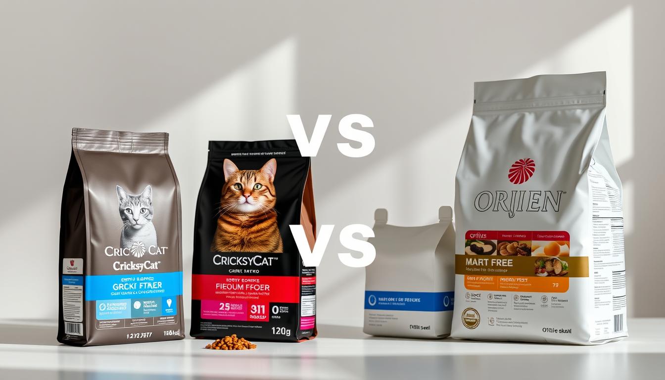 cricksycat vs orijen macskatápok összehasonlítás