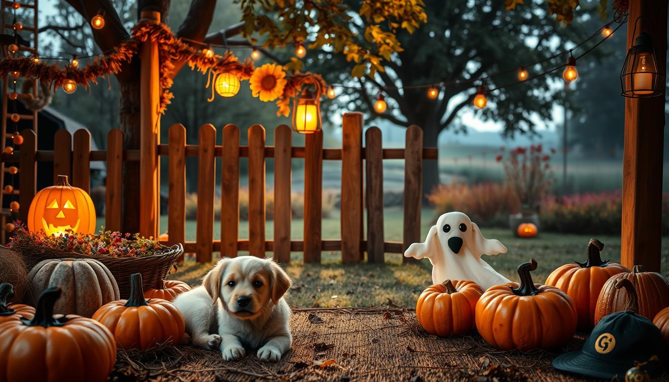 halloween dekoráció kutya