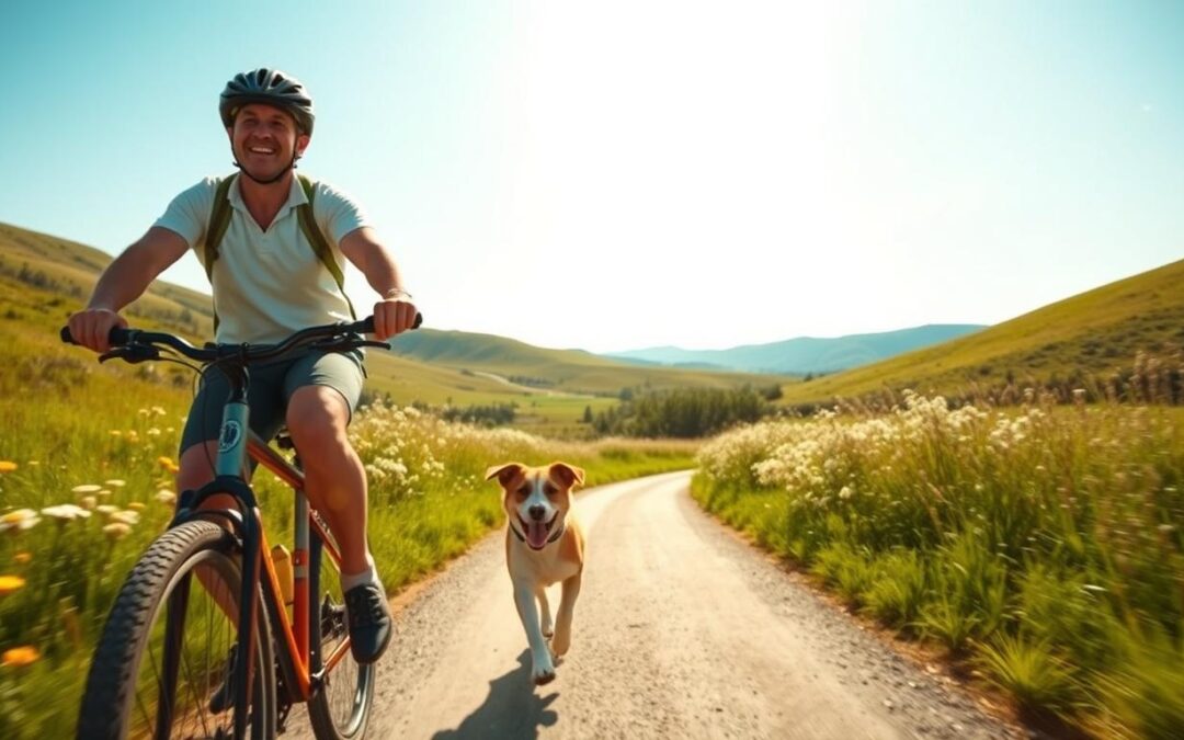 Kutyával biciklizni nyáron – veszélyes vagy élvezetes?