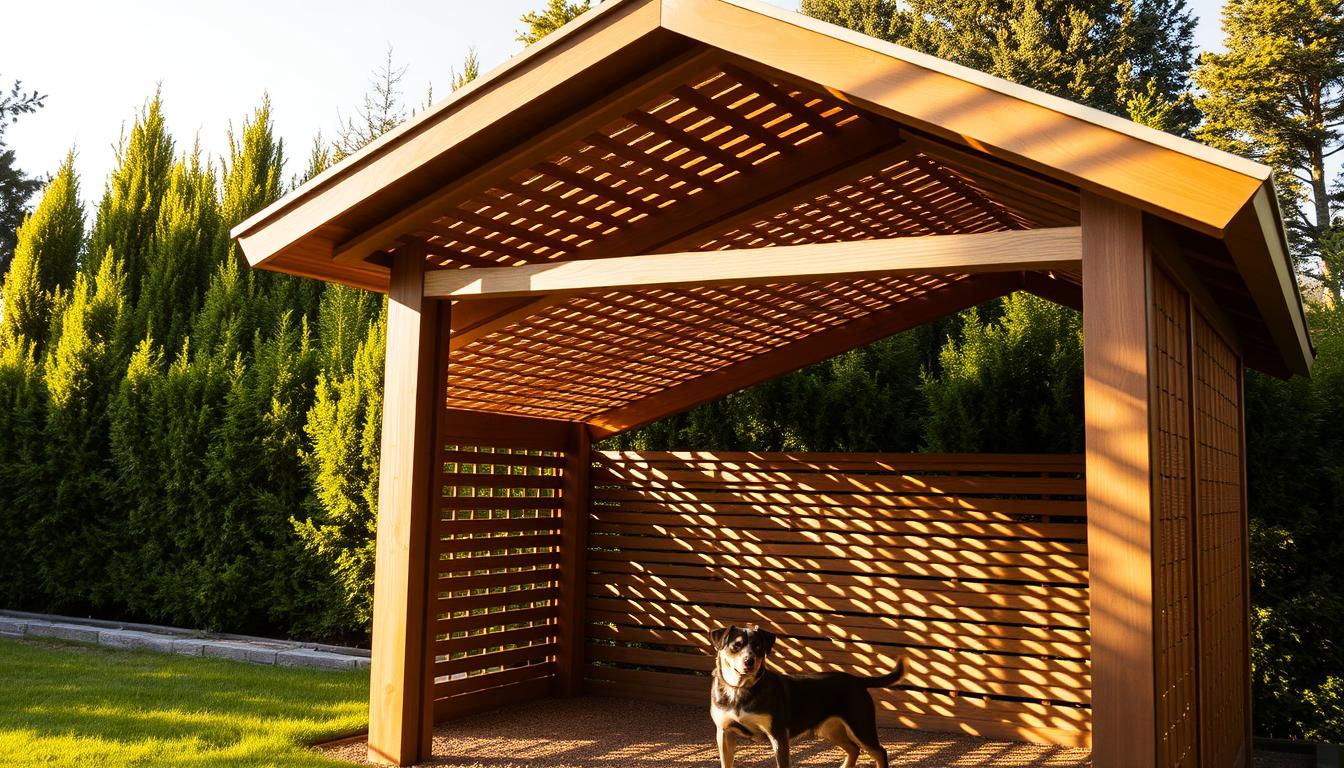 kutya kennel árnyékolás nyár