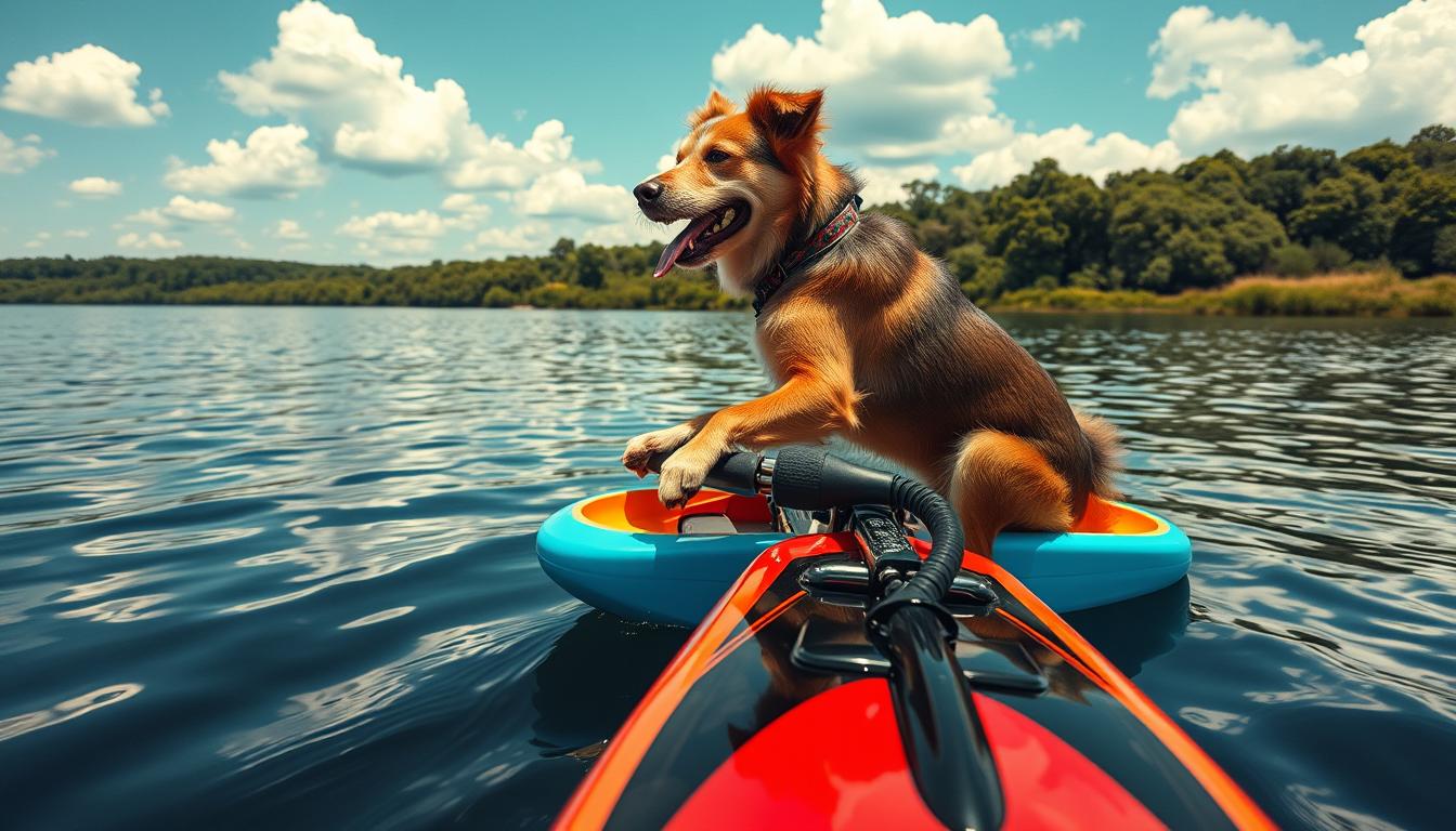 kutya-vizibicikli-nyar kutya vízibicikli nyár