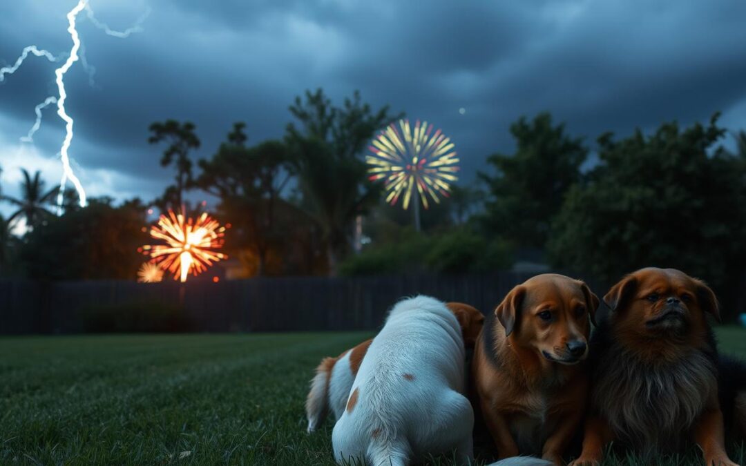 A nyári mennydörgés és tűzijáték hatása kutyákra
