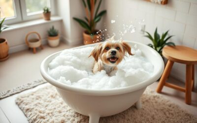 Kutyás blog 17 Hűsítő habfürdő kutyáknak otthon