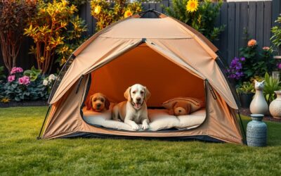 Kutyás blog 16 Kutyás sátor a kertben – barkácsolási ötletek