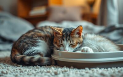 Macskás blog 23 Miért alszik a macskám az alomtálca mellett?