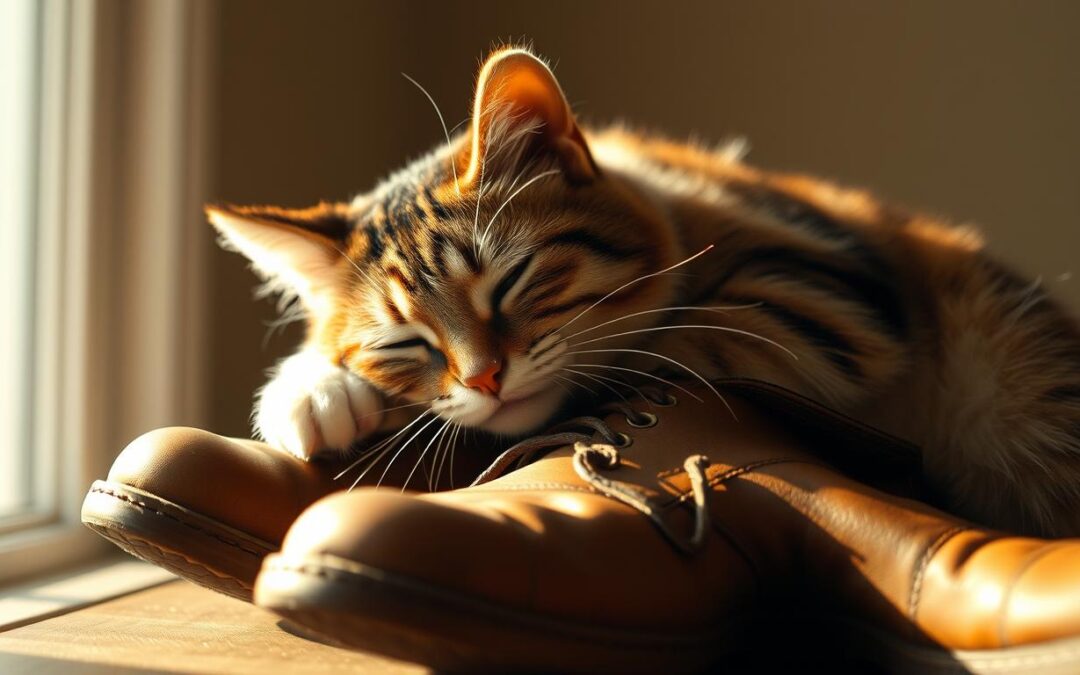 Miért fekszik a macskám mindig a cipőimre?