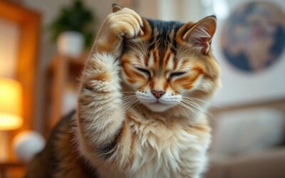 Miért vakarja a macska a fejét?