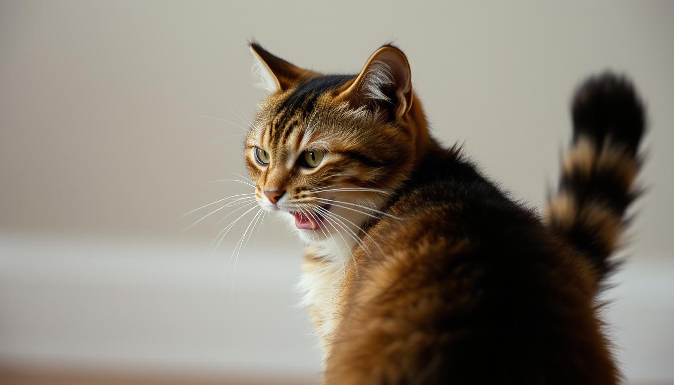 macska fúj hazaérkezéskor