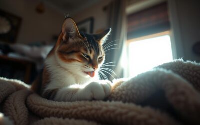 Macskám folyamatosan nyalja a takarót – mit jelezhet ez?