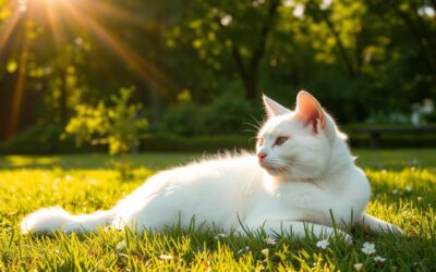 Macskás blog 16 Fehér szőrű macska és napfény – extra óvatosság