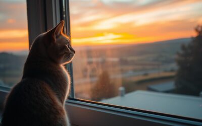 Macska és naplemente – miért ül ki esténként?