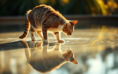 Macska vízbe lép – meglepő, de lehetséges!