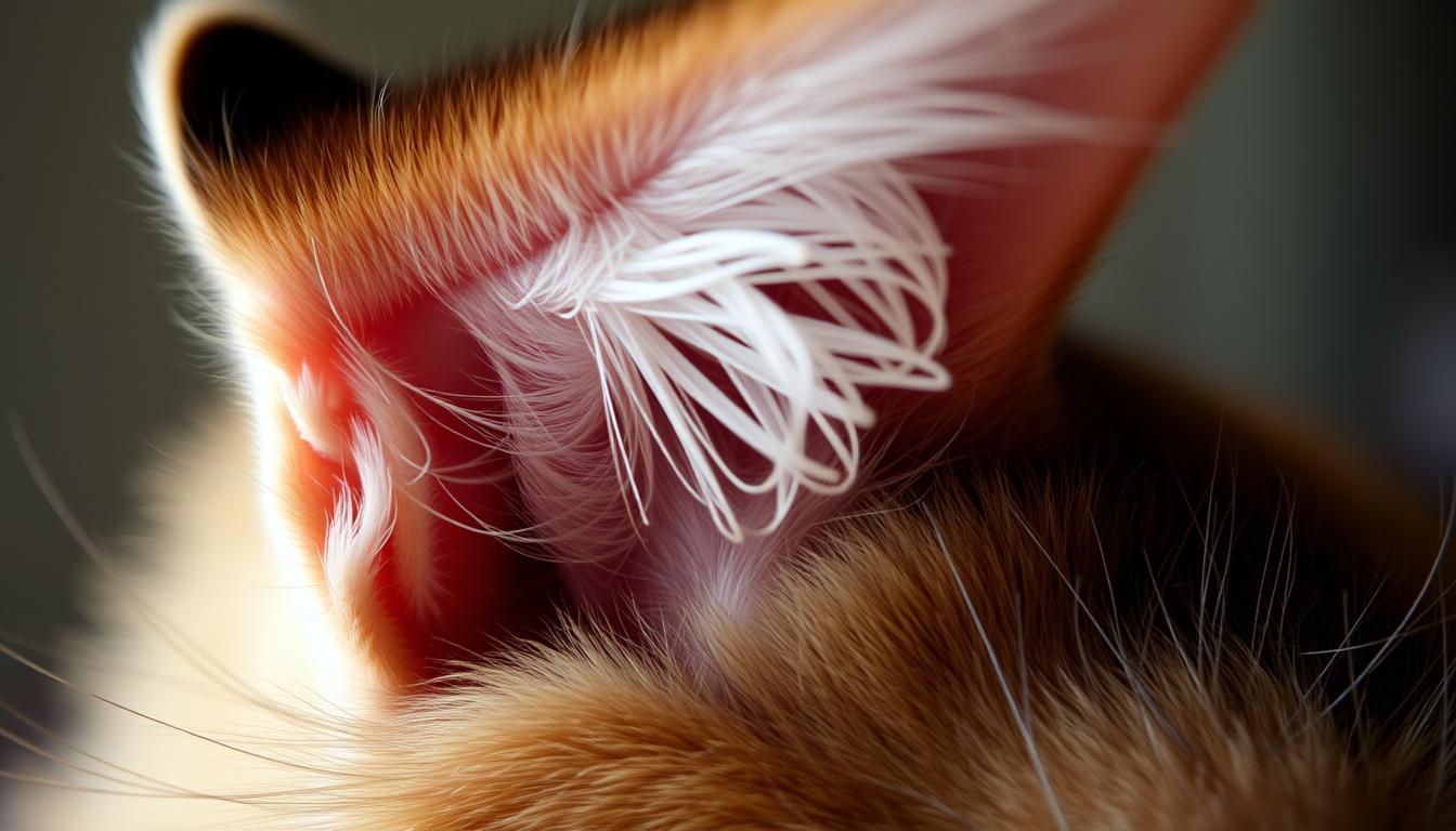 macska rázza a fejét simogatás után