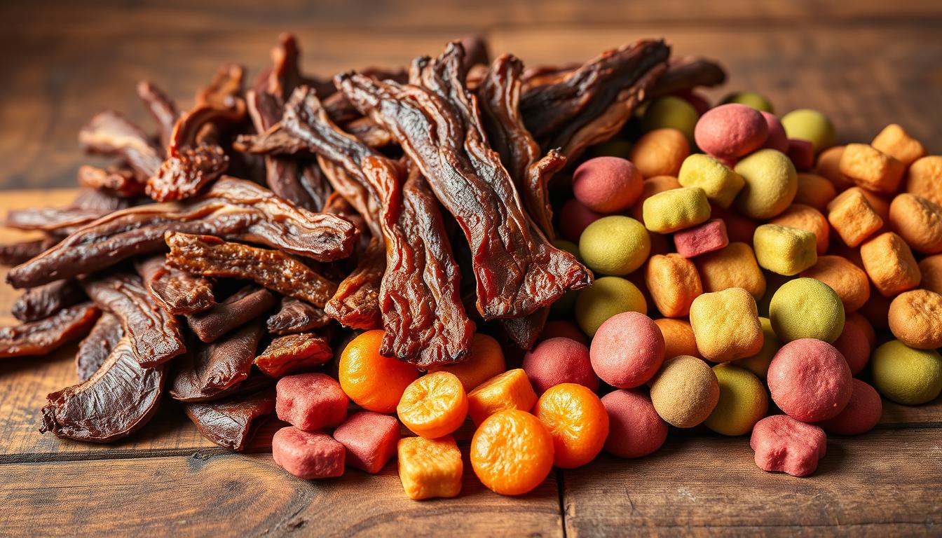 szárított húsos falat vs puha snack kutyáknak