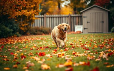 Kutyák őszi játékai a kertben – biztonság mindenek felett