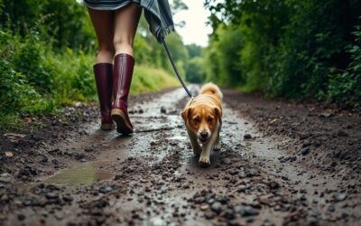 Kutyasétáltatás sárban – hogyan védd meg a lakást?