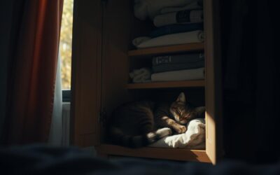 Miért bújik be cicád a szekrénybe ősszel?