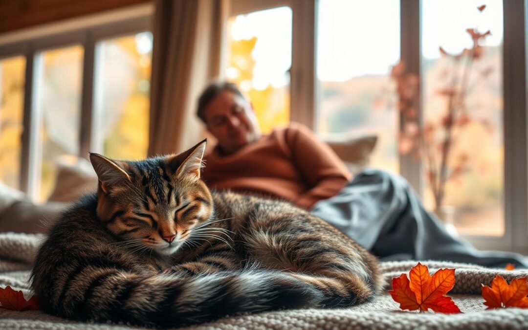 macska nyugalom ősz