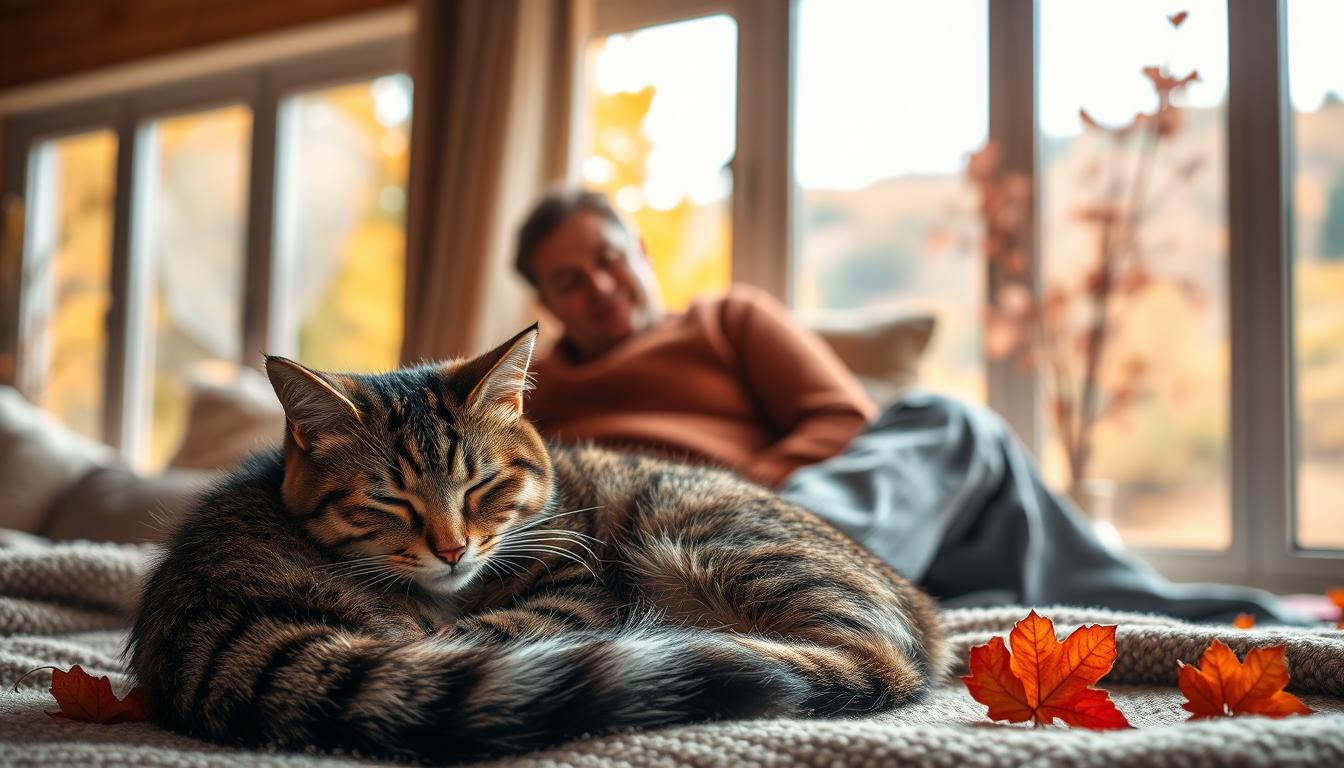 macska nyugalom ősz