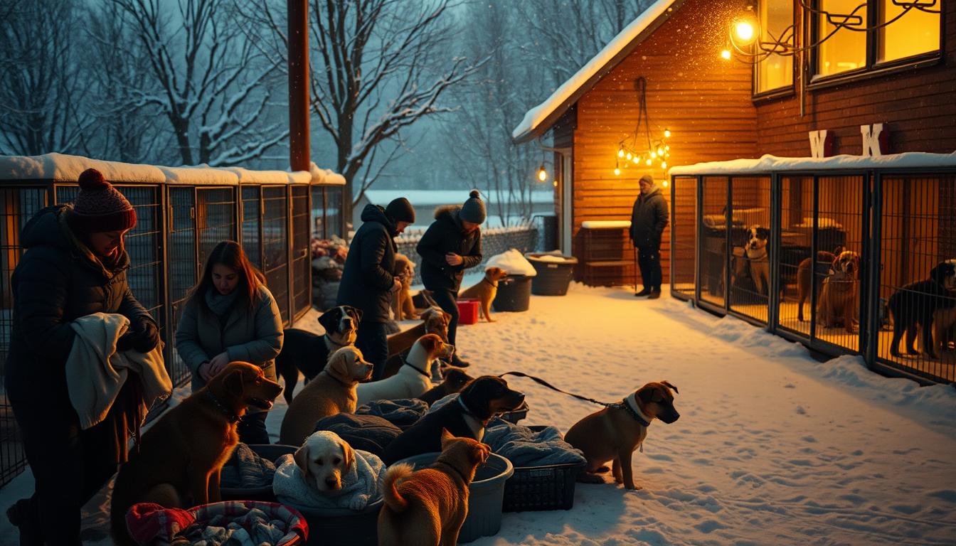 téli támogatás kutyamenhely