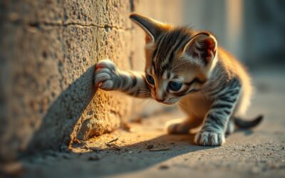 Macskás blog 18 Miért kaparja a kölyökmacska a falat?