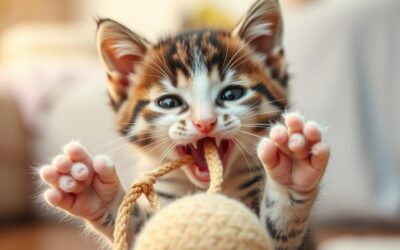 Miért harapdál a kölyökmacska játék közben?