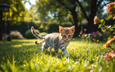 Mikor lehet kiengedni a kölyökmacskát a kertbe?