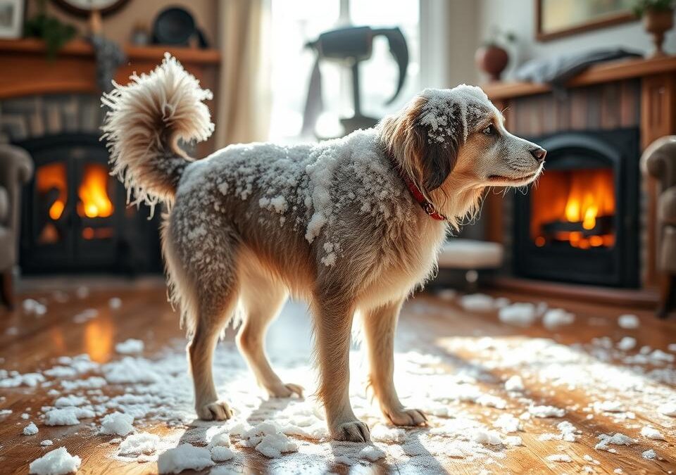 Mit csinálj, ha a kutyád beviszi a havat a lakásba?