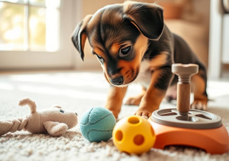 Kölyökkutya és a játékok – hogyan válassz kor szerint?