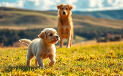 Kölyökkutya első lépései a szabadban