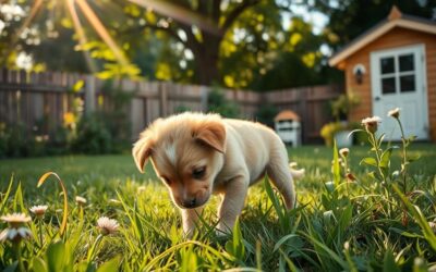 Kölyökkutya kerti tartása – veszélyek és tanácsok