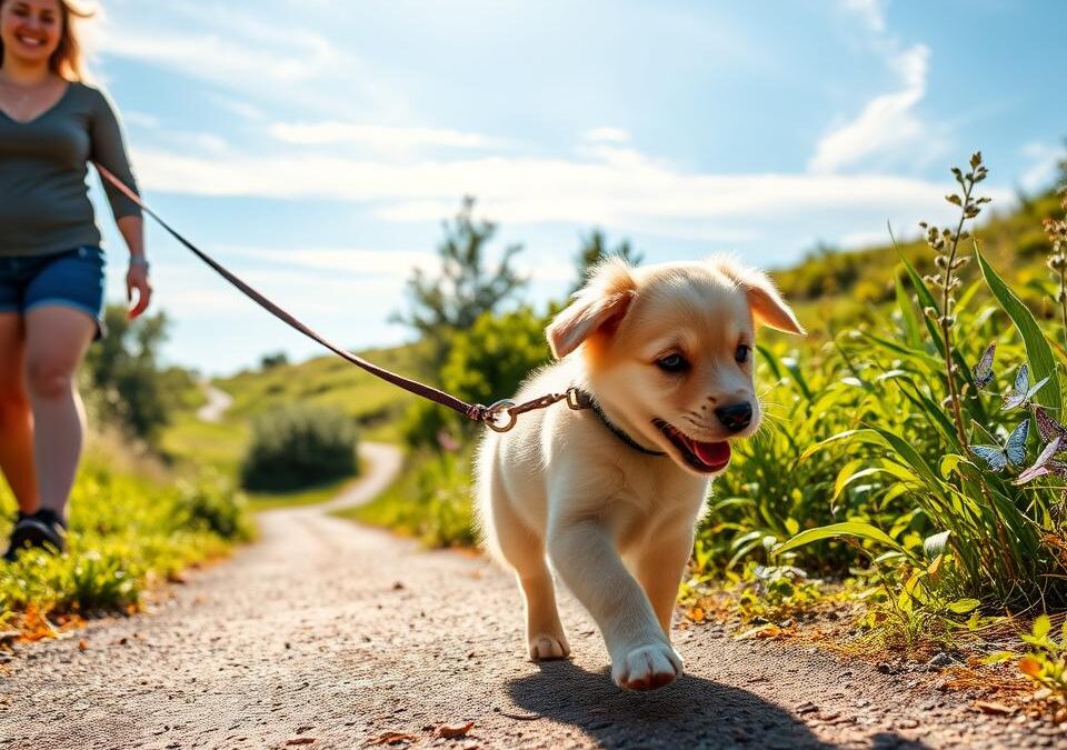Kölyökkutya és a napi séta – mikor, mennyi, hogyan?