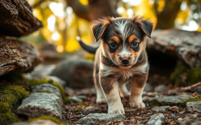 Kölyökkutya viselkedése egy új környezetben