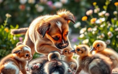 Kölyökkutya viselkedése más állatokkal
