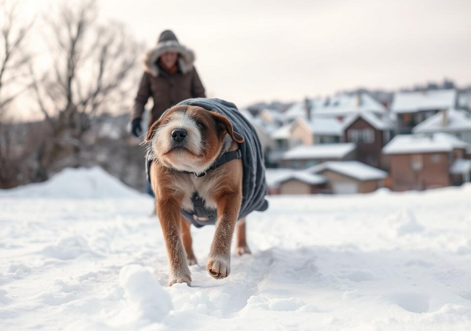 Mit tegyél, ha a kutyád nem akar kimenni a hidegbe?