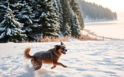 Kutyás blog 16 Mire figyelj, ha a kutyád a hóban játszik?