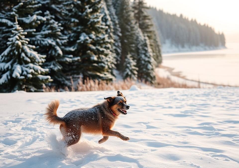 Mire figyelj, ha a kutyád a hóban játszik?