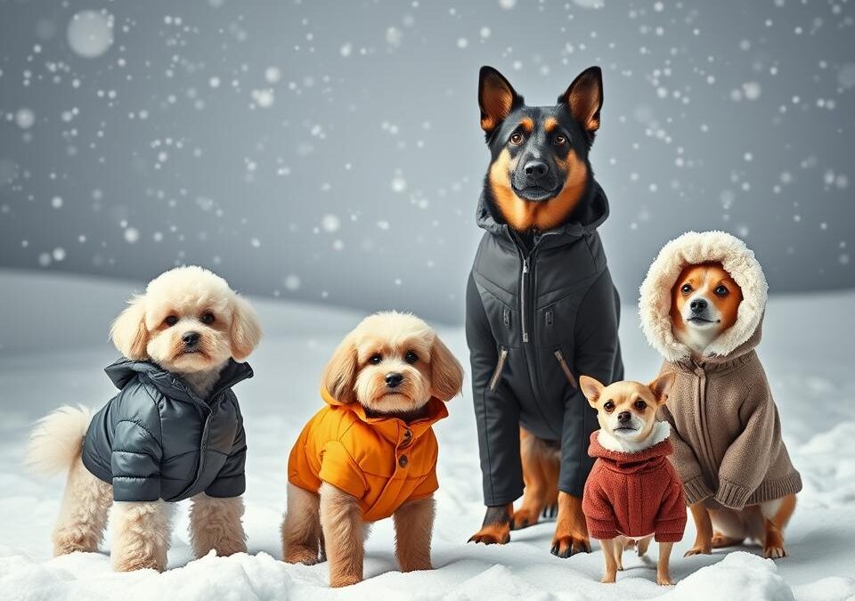 Téli öltöztetés kis- és nagytestű kutyáknak