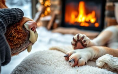 Hogyan ápoljuk a kutya orrát és tappancsát télen?
