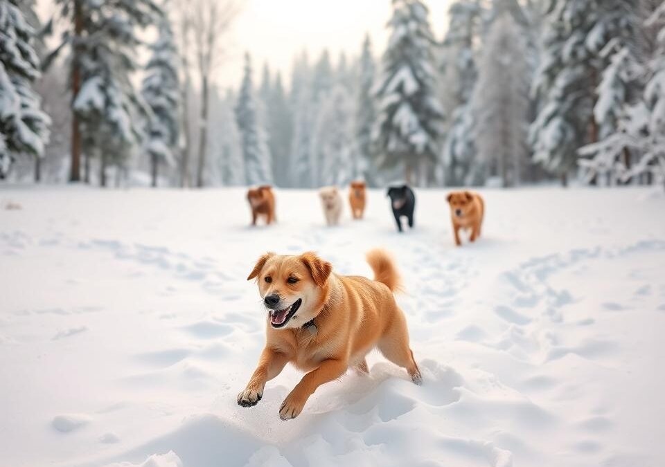 Kutyás blog 15 Miért imádják a kutyák a hóban futást télen?