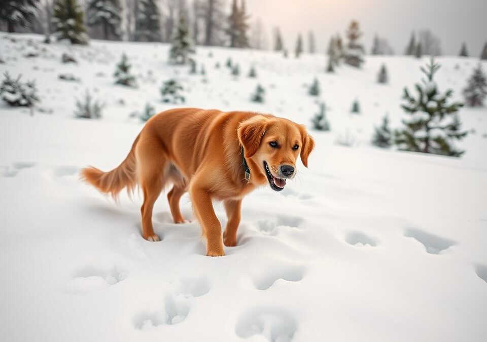 Mit tegyél, ha a kutyád fél a hótól télen?