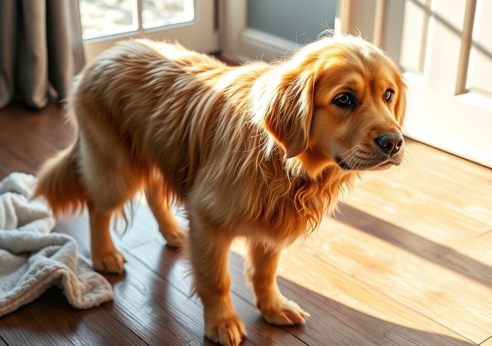 Mit tegyél, ha a kutyád bundája nedves maradt télen?