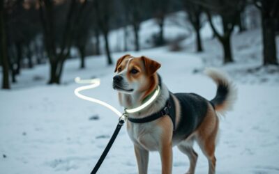 Miért jó a reflektív póráz télen kutyasétákhoz?